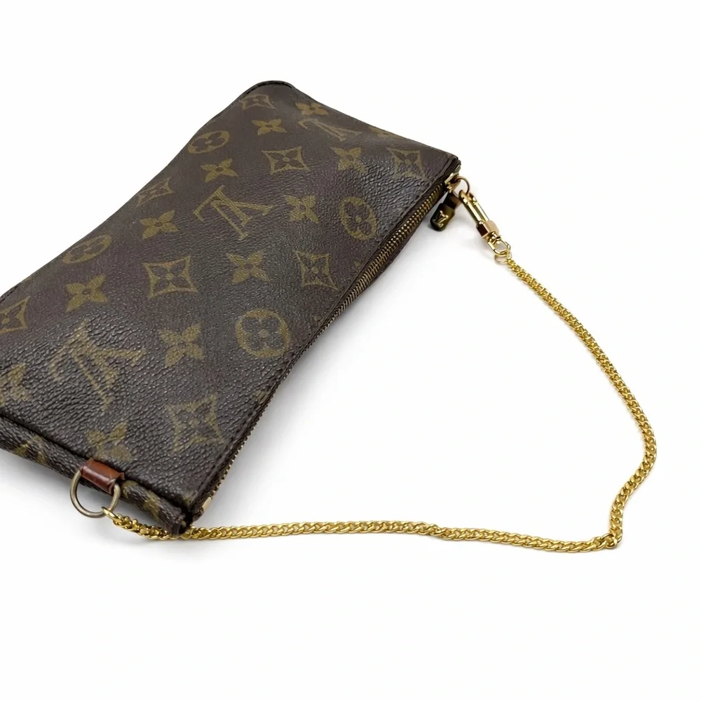 Louis Vuitton Brown and Gold Clutch - Picture 3 of 6
